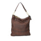 Shopper Flecht in Braun aus Leder