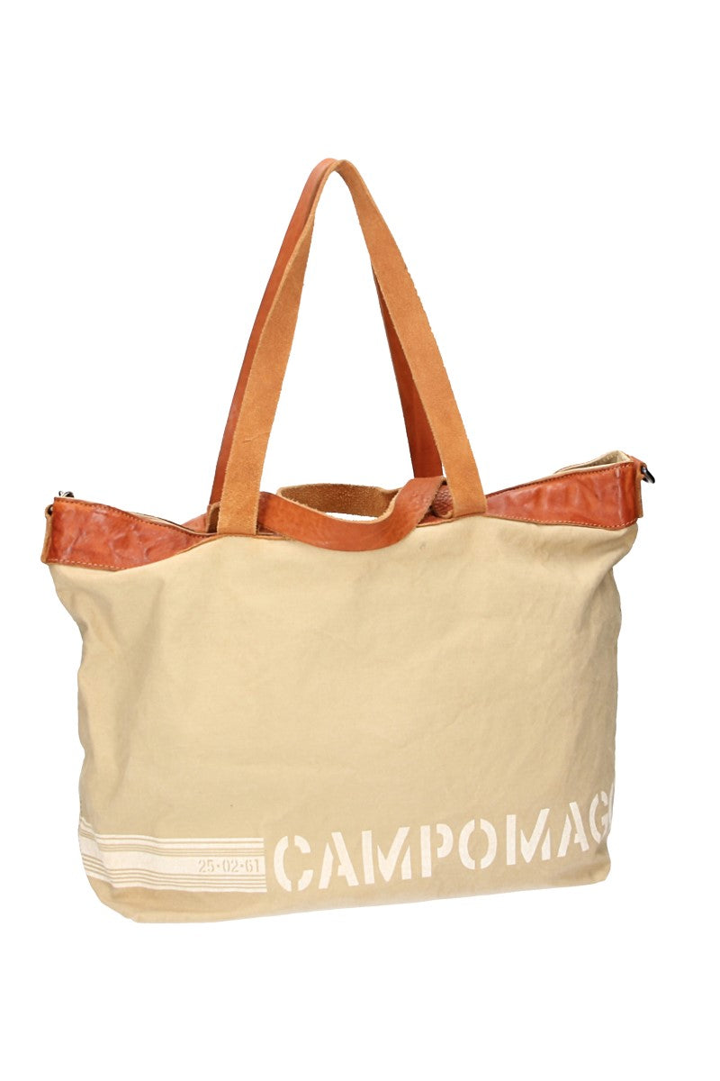 Shopper in Beige aus Canvas