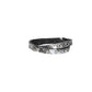 Armband zweifach Silber mit Sternennieten aus Leder