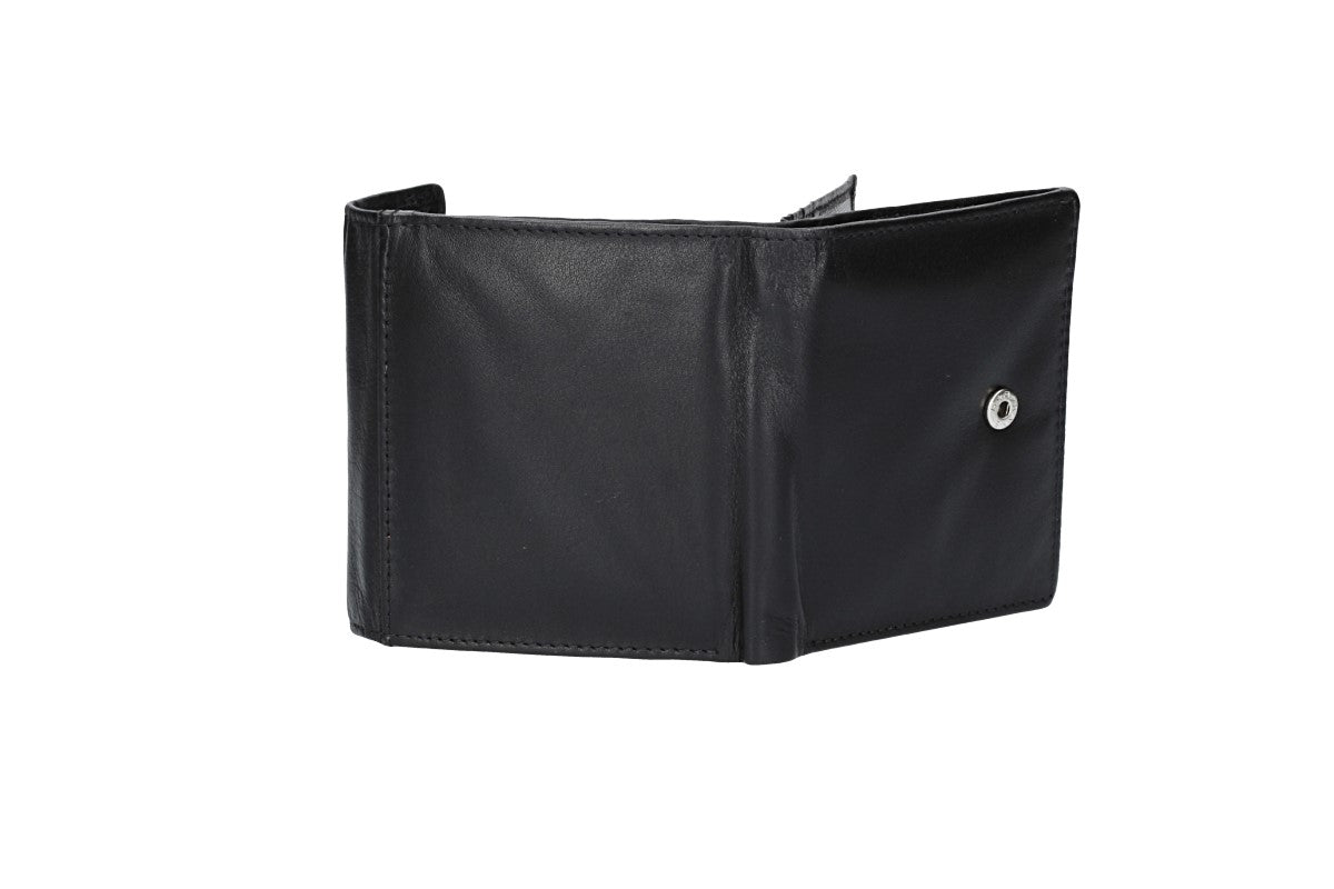 Geldbörse in Schwarz aus Leder