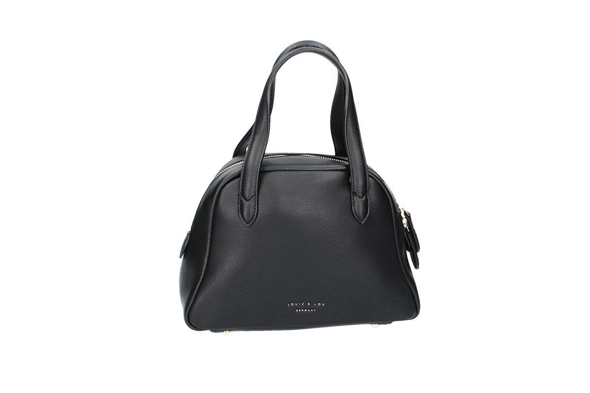 Kurzgrifftasche klein in Schwarz - leder-accessoires.com