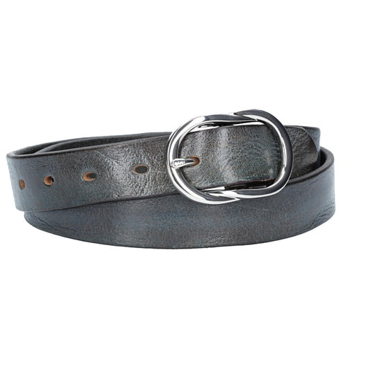 Ledergürtel 30mm in Blau|Marine mit Schmuckschließe - leder-accessoires.com