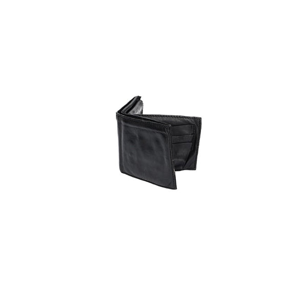 Campomaggi Lederbörse Querformat in Schwarz mit zusätzlicher Klappe - leder-accessoires.com