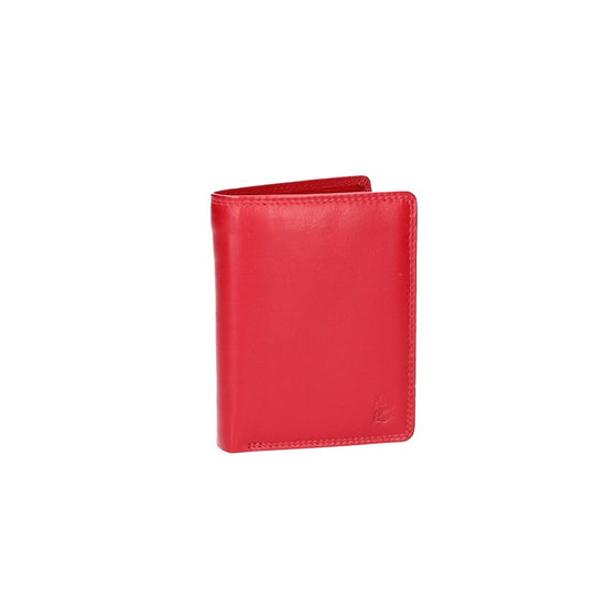 Geldbörse Hochformat in Rot aus Leder - leder-accessoires.com