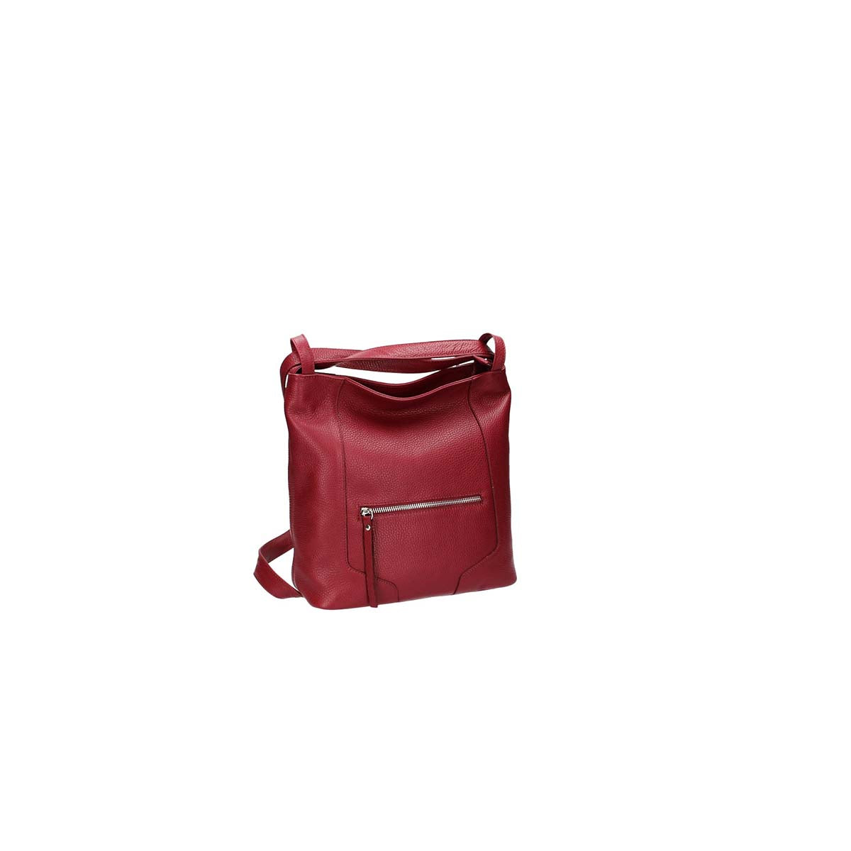 Umhängetasche|Rucksack in Rot aus Leder