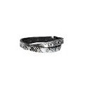 Armband zweifach Silber mit Sternennieten aus Leder