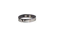 Armband Silber|Metallic mit Sternen aus Leder - leder-accessoires.com