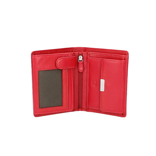 Geldbörse Hochformat in Rot aus Leder - leder-accessoires.com