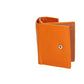 Geldbörse in Orange aus Leder