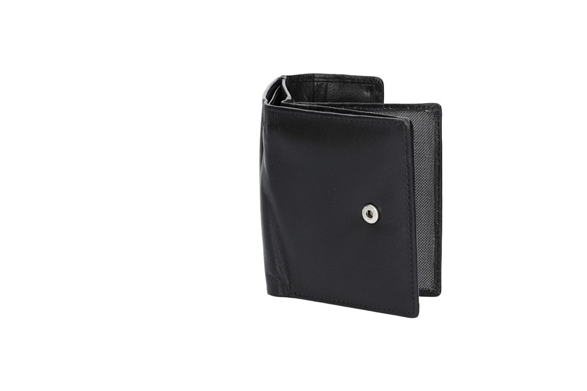 Geldbörse in Schwarz aus Leder