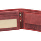 Geldbörse Querformat mit Motiv "Pferd" in Vintage Rot aus Leder
