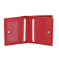 Geldbörse Wiener Schachtel in Rot aus Leder