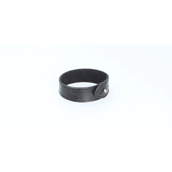 Armband Schwarz mit Naht aus Leder - leder-accessoires.com