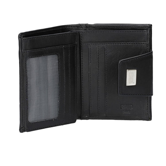 Geldbörse|Wiener Schachtel in Schwarz aus Leder - leder-accessoires.com