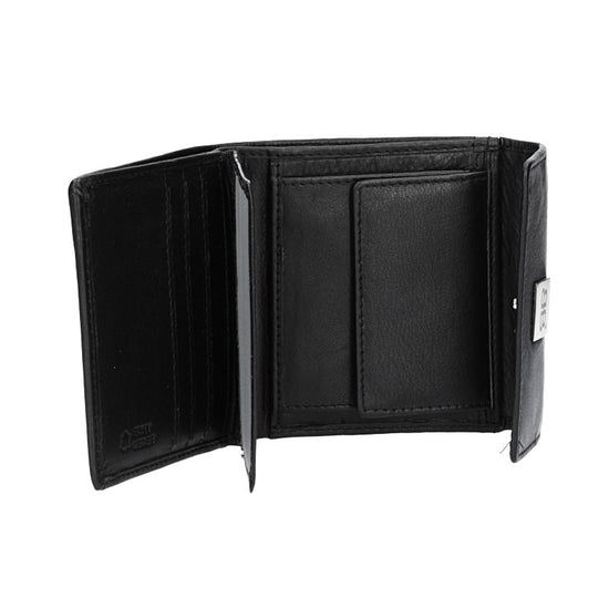Geldbörse in Schwarz aus Leder - leder-accessoires.com