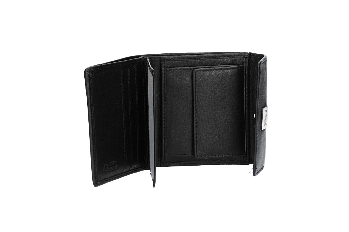 Geldbörse in Schwarz aus Leder