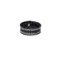 Armband Schwarz mit Rundnieten aus Leder