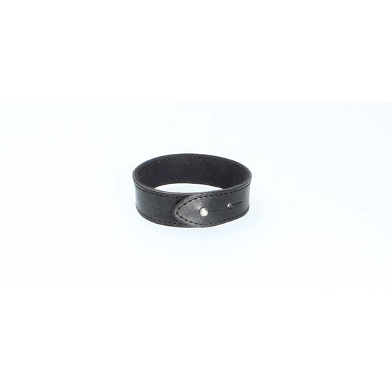 Armband Schwarz mit Naht aus Leder - leder-accessoires.com
